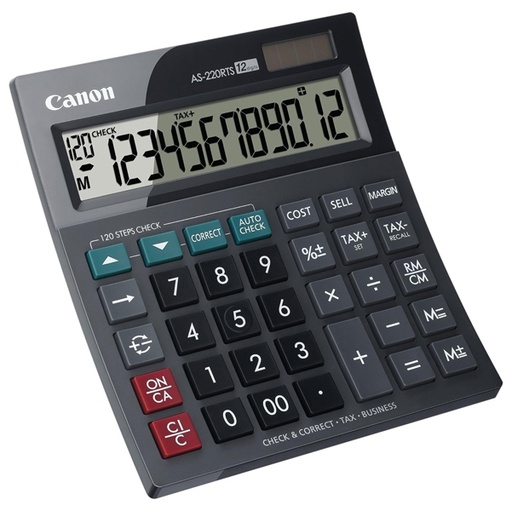 [DCANAS220RTS] CALCOLATRICE DA TAVOLO CANON AS-220RTS