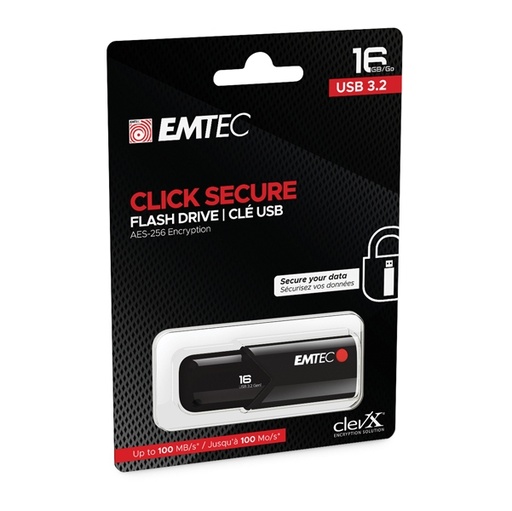 [DEMTD16GB123] Emtec Memoria B120 Clicksecure 16GB