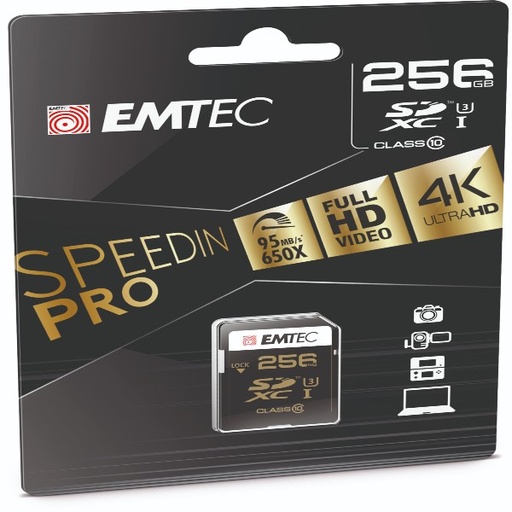 [DEMTD256GXC10P] Emtec SD 256GB USH-I U3 SpeedIN