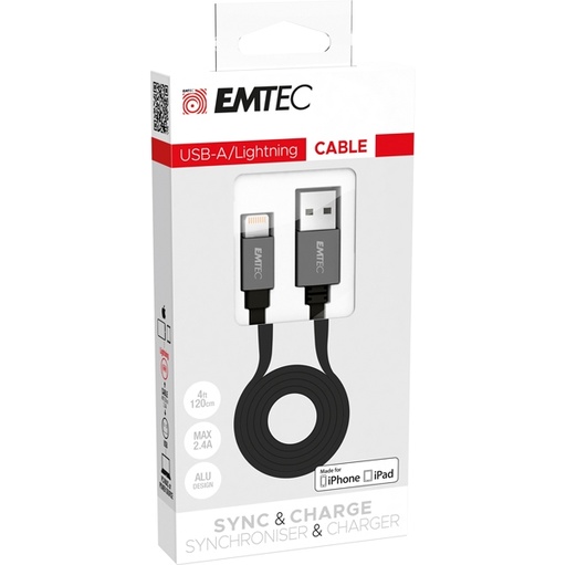 [DEMTDT700AP] Emtec Cavo USB-A to Lightning T700
