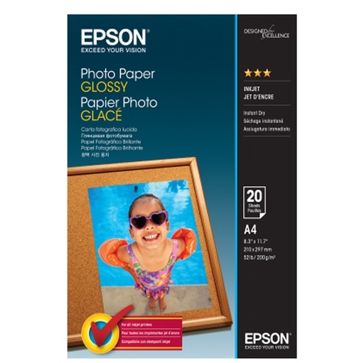 [DEPSS042538] CARTA FOTOGRAFICA LUCIDA GOOD 20fg 200gr 210x297mm A4 EPSON