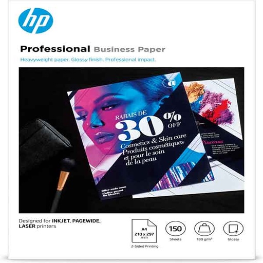 [DHP3VK91A] Confezione da 150 fogli carta professionale lucida HP per getto d'inchiostro A4