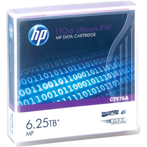 [DHPC7976A] CARTUCCIA DATI HP ULTRIUM LTO-6 6,25 TB MP RW