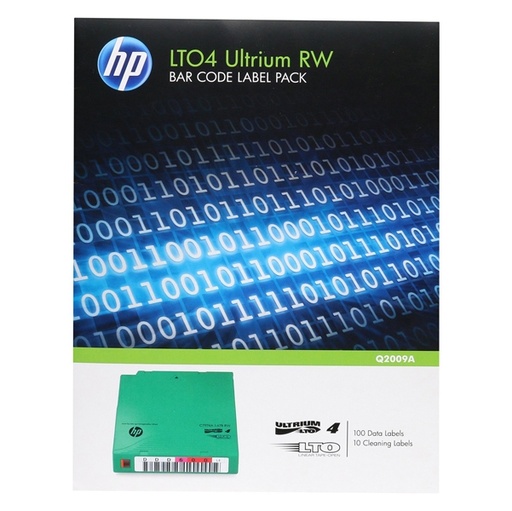 [DHPQ2009A] ETICHETTE PER CODICI A BARRE PER AUTOMAZIONE HPE ULTRIUM 4RW