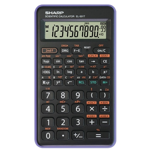 [DSHAEL501TBVL] CALCOLATRICE SCIENTIFICA EL 501TB SHARP VIOLA