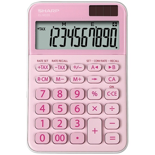 [DSHAELM335BPK] Calcolatrice da tavolo, EL M335 10 cifre, colore rosa