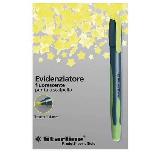 [DSTL1638] EVIDENZIATORE STARLINE GIALLO P.SCALPELLO 1-4MM