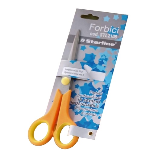 [DSTL2108] FORBICI 17,8cm LAMA in ACCIAIO IMPUGNATURA MORBIDA Starline