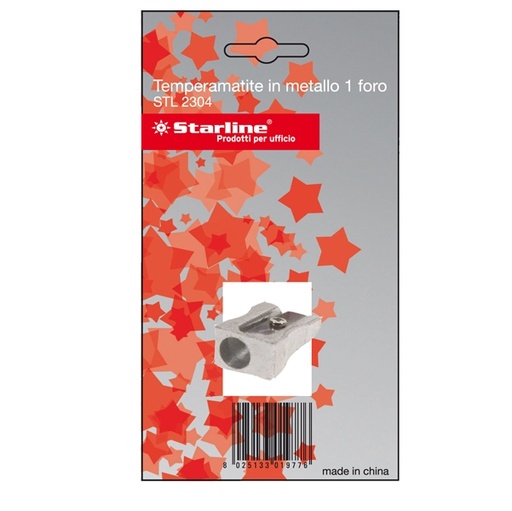 [DSTL2304] BLISTER 1 TEMPERAMATITE 1 FORO IN METALLO STARLINE