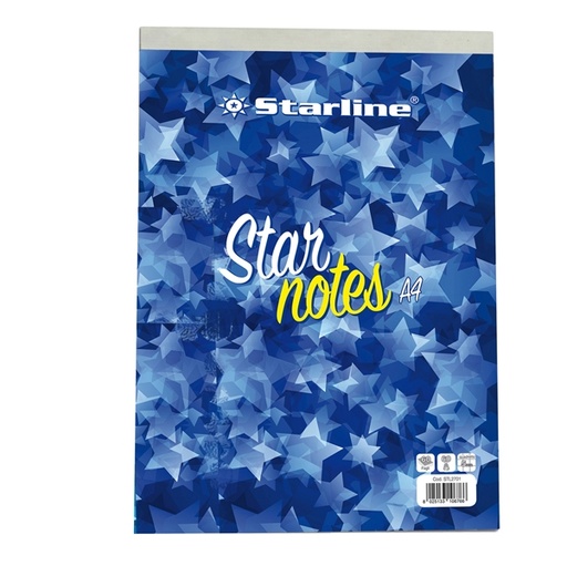 [DSTL2701] Blocco Note A4 21x29,7cm 5mm 60gr 60Fg StarNotes Starline