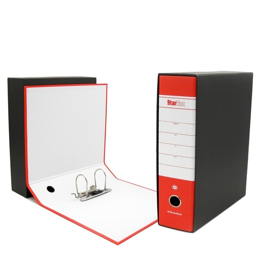 [DSTL4009] Registratore STARBOX f.to commerciale dorso 8cm rosso STARLINE