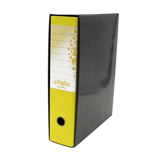 [DSTL4019] Registratore KINGBOX f.to protocollo dorso 8cm giallo STARLINE