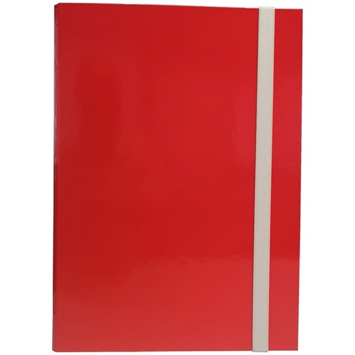 [DSTL5024] CARTELLA PROGETTO DORSO 3CM C/ELASTICO ROSSO STARLINE