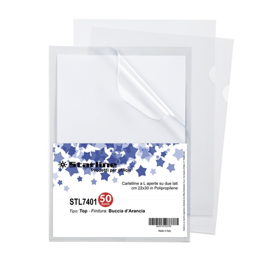 [DSTL7401] 50 Cartelline a L 22x30cm Buccia Top Starline