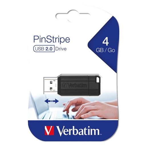 [DVERB49061] MEMORIE USB STORE 'N' GO PINSTRIPE NERO DA 4 GB