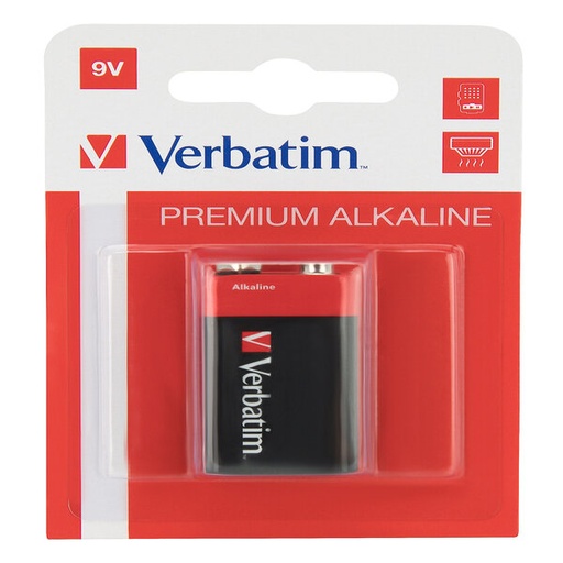 [DVERB49924] PILA 9V ALKALINE TORCIA