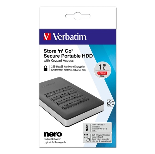 [DVERB53401] HARD DISK STORE 'N' GO 1TB USB 3.1
