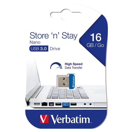 [DVERB98709] USB 3.0 16GB STORE 'N' STAY NANO