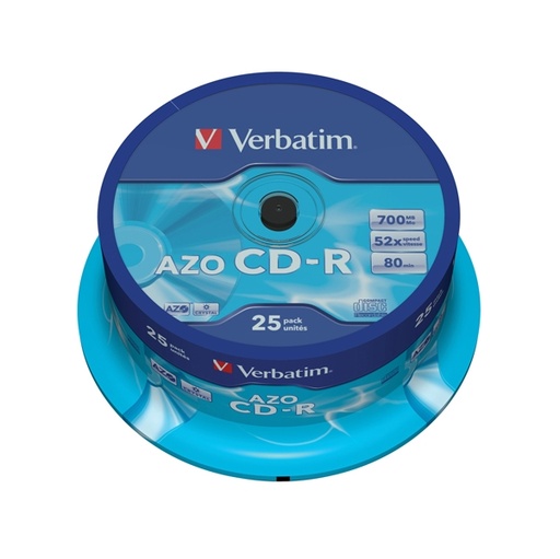 [DVERCD70048S25K] SCATOLA 25 CD-R DATALIFEPLUS SPINDLE 1X-52X 700MB SERIGRAFATO
