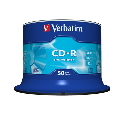 [DVERCDP70048SK] SCATOLA 50 CD-R DATALIFE SPINDLE 1X-52X 700MB SERIGRAFATO EXTRA PROTECTION