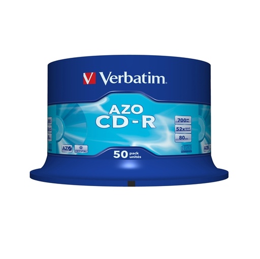 [DVERCDR70052X50] SCATOLA 50 CD-R DATALIFEPLUS SPINDLE 1X-52X 700MB SERIGRAFTA CRYSTAL