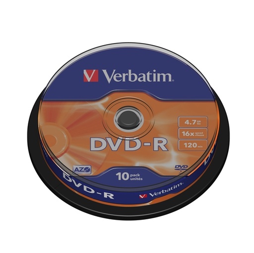 [DVERDVD-R4716SP] SCATOLA 25 DVD-R SPINDLE 16X 4.7GB 120MIN.SERIGRAFATO