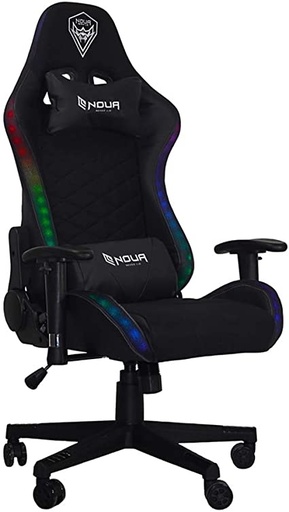 [NOUAM5] GAMING SEDIA NOUA MAO M5 RGB RAINBOW BK BLACK STOFFA/ECOPELLE BRACCIOLI