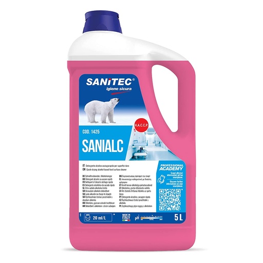[SAN014] SAN SANIALC Detergente 5LT TANICA Alcolico profumato per tutte le superfici