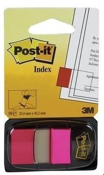 [050137] POST-IT INDEX 680-21 mm 25,4x43,2 ROSA V