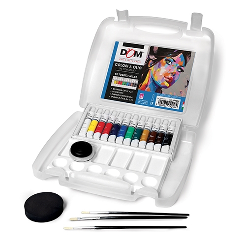 [TPC04218] COLORI A OLIO - VALIGETTA 12 TUBI+ ACCESSORI