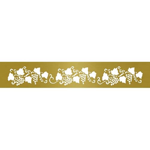 [TPC04234] MASCHERA METALLO EMBOSSING CM.18X3 - UVA