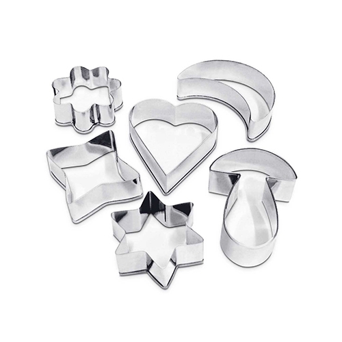 [TPC04266] STAMPI IN ACCIAIO - SET 6 PZ. - SOGGETTI ASSORTITI