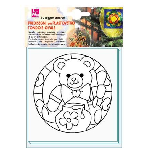 [TPC04336] PREDISEGNI X PLASTOVETRO CM.15X21 - BUSTA 10 FG. (min.ord.3 o multipli)