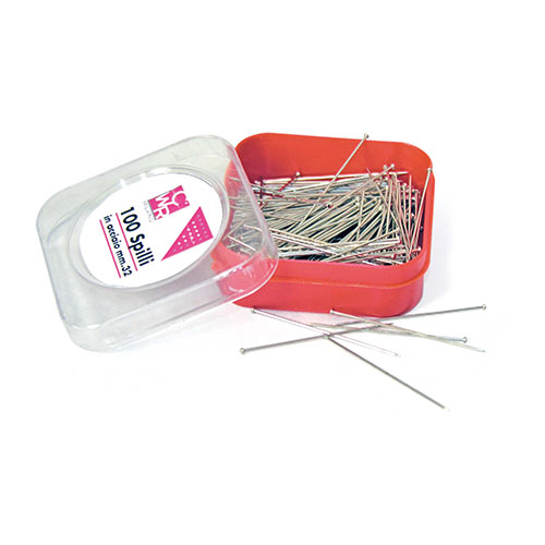[TPC04341] SPILLI PER SARTI MM. 32 - SCATOLA 25 GR. (min.ord.40 o multipli)