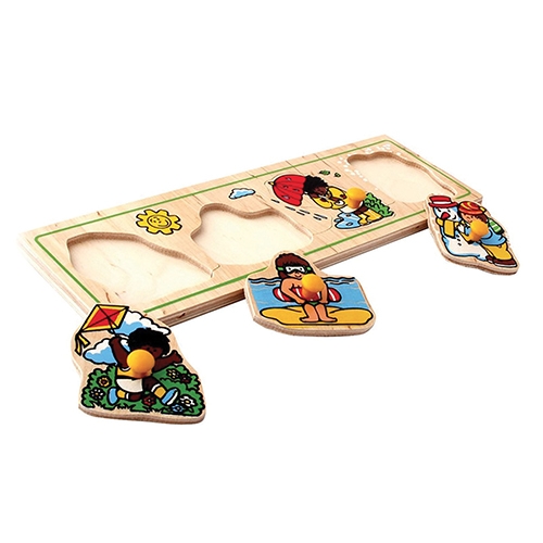 [TPC04704] PUZZLE LEGNO - LE STAGIONI