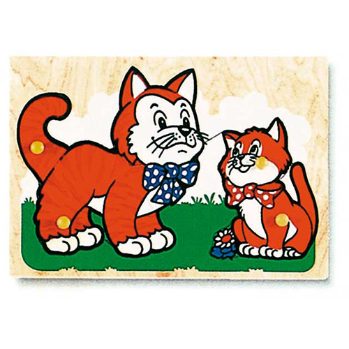 [TPC04717] PUZZLE LEGNO - GATTO
