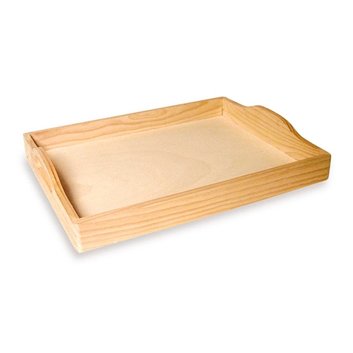 [TPC04915] VASSOIO IN LEGNO CON MANICI CM.30X40