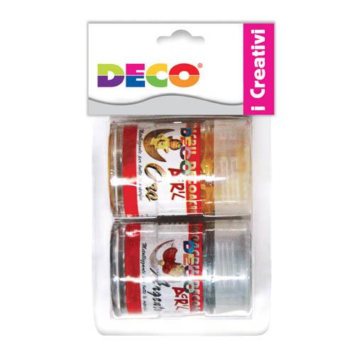 [TPC04922] COLORI ACRILICI ORO/ARG. ML.35 - BLISTER 2 PZ. (min.ord.6 o multipli)