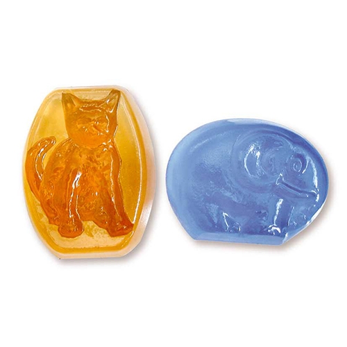 [TPC04930] STAMPO SAPONE CM.15X21 - GATTO/ELEFANTE (min.ord.3 o multipli)
