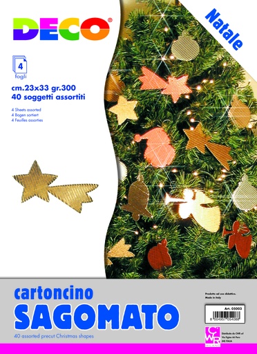 [TPC05003] SOGGETTI FUSTELLATI CM.23X33 - CONF. 4 FG. - ASS. (min.ord.5 o multipli)