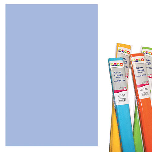 [TPC05109] CARTA CRESPA GR.40 - ROTOLO CM.50X250 - AZZURRO CIELO (min.ord.10 o multipli)