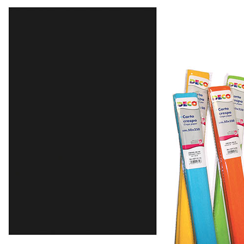 [TPC05116] CARTA CRESPA GR.40 - ROTOLO CM.50X250 - NERO (min.ord.10 o multipli)