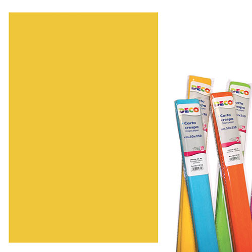 [TPC05121] CARTA CRESPA - ROTOLO CM.50X250 - ORO (min.ord.10 o multipli)