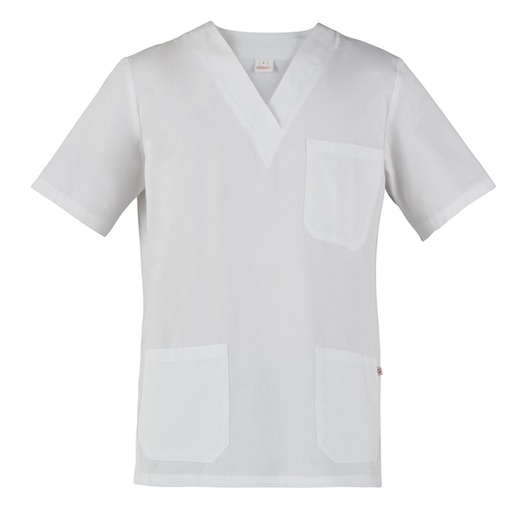 [D95372] Casacca Jason a maniche corte Tg. XL bianco