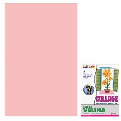 [TPC05314] VELINA CM.50X76 - BUSTA 24 FG. - ROSA