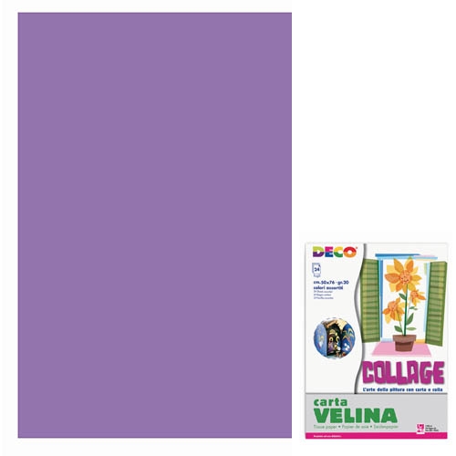 [TPC05315] VELINA CM.50X76 - BUSTA 24 FG. - VIOLA