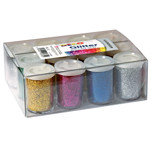 [TPC05330] GLITTER - CONF. 12 FLACONI ML.25 - COL. ASS.