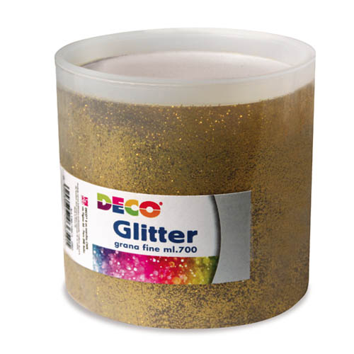 [TPC05397] GLITTER GRANA FINE - BARATTOLO ML.700 - ORO
