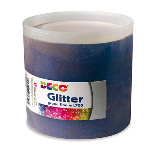 [TPC05400] GLITTER GRANA FINE - BARATTOLO ML.700 - BLU