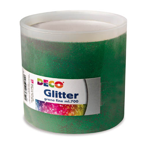 [TPC05401] GLITTER GRANA FINE - BARATTOLO ML.700 - VERDE